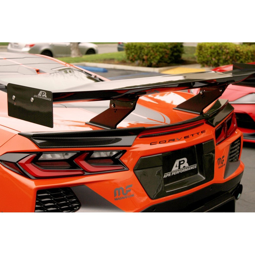 APR GTC-500 Adjustable Carbon Fibre Wing for Chevrolet Corvette C8 Coupe 2020+ - image 6