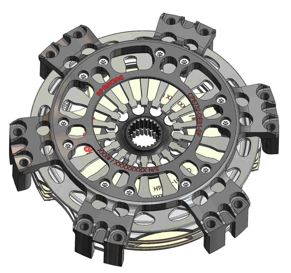 AP Racing CP8732 Ø184mm Twin Plate Cerametallic Race Clutch (Push Type, 'DB' Dual Banded)