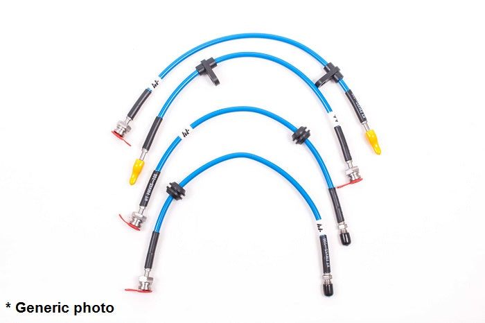 HoseTechnik Braided Brake Lines for Volkswagen Caddy Mk1 1.6D (VW-4-017B)