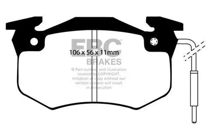 EBC | Brake Kit DP1021+D612+DP458/2+D615 | Peugeot 306 1995-97 - FD Racing