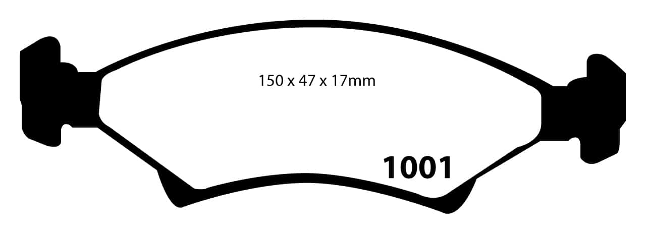 EBC | Brake Pad & Disc Kit DP1001 + D980 | KIA Mentor 1994-2001 - FD Racing