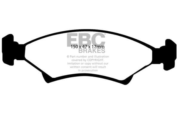 EBC | Brake Pad & Disc Kit DP1001 + D1091 | KIA Mentor 1996-2001 - FD Racing