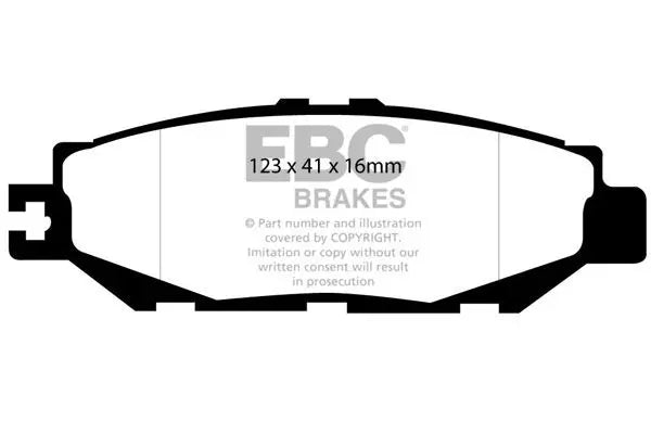 EBC Brake Pad & Disc Kit DP1008+D782 for Toyota & Lexus 