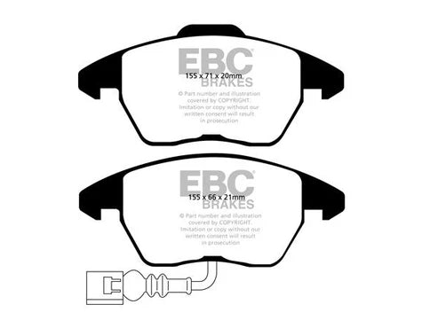 EBC Brake Kit | DP21945+D1386 | Audi TT 8J 2008-2014 - FD Racing