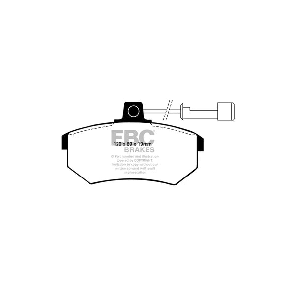 EBC Brake Kit | DP2486+D021 | Audi 80 1987-1993 - FD Racing