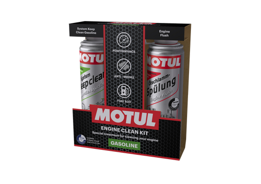 Motul Engine Clean Kit Gasoline 600ml Fuel System Cleaner