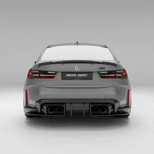Revozport Stainless Steel Tailpipe Black for BMW M2 G87 / M3 G80 G81 /