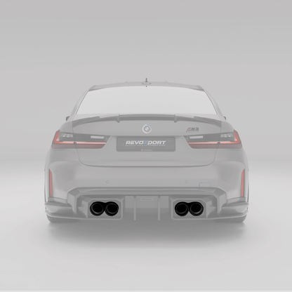Revozport Stainless Steel Tailpipe Black for BMW M2 G87 / M3 G80 G81 /