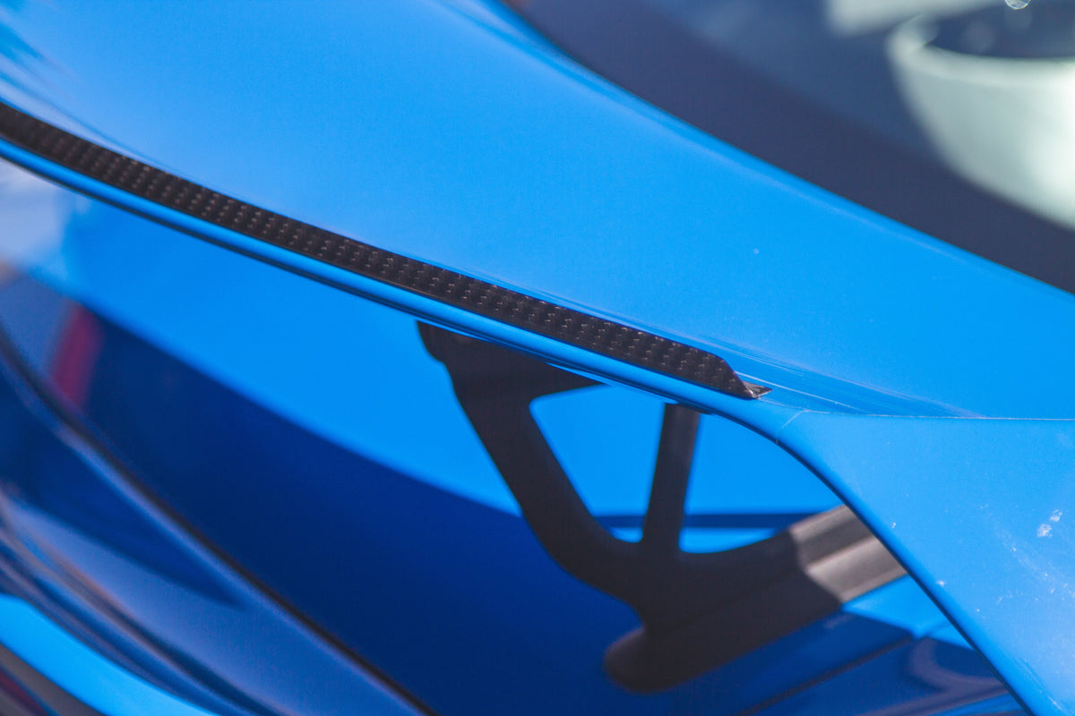 APR Carbon Fibre Gurney Flap for Porsche 718 Cayman GT4 Factory Wing 2020-2023 - image 12