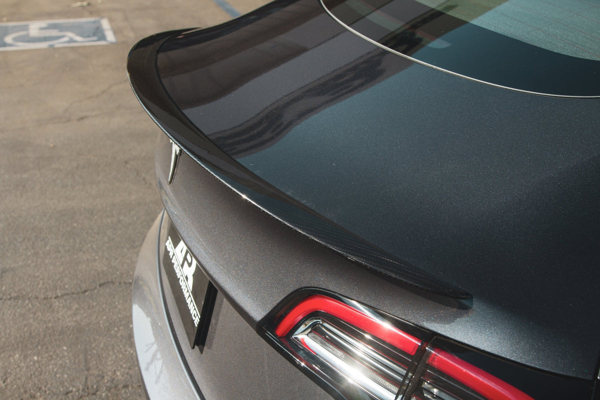 APR Carbon Fibre Rear Deck Spoiler for Tesla Model 3 2017-2023 - image 5