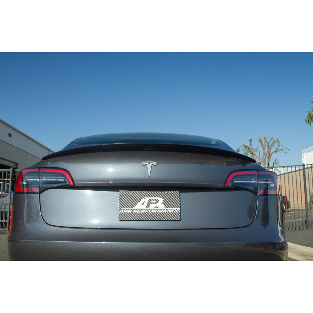 APR Carbon Fibre Rear Deck Spoiler for Tesla Model 3 2017-2023