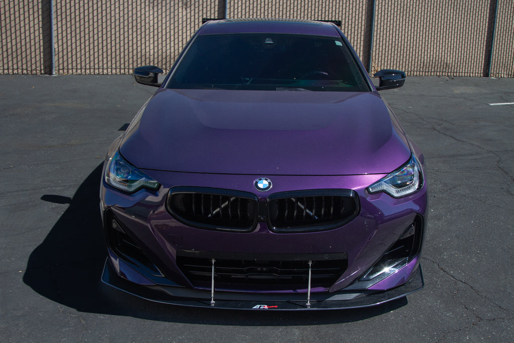 APR Carbon Fibre Front Wind Splitter for BMW M240i G42 2022+ - image 2