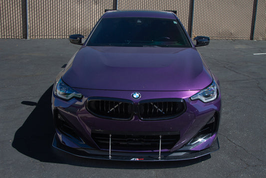 APR Carbon Fibre Front Wind Splitter for BMW M240i G42 2022+ - image 2