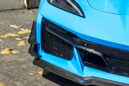 APR Carbon Fibre Front Bumper Canards for Chevrolet Corvette C8 Z06 2023+ (4 pieces) - image 2