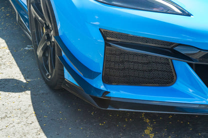 APR Carbon Fibre Front Bumper Canards for Chevrolet Corvette C8 Z06 2023+ (4 pieces) - image 4