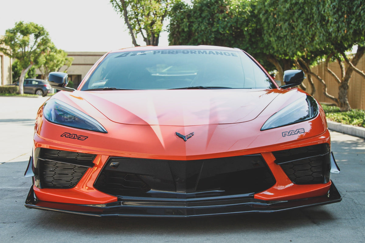 APR Carbon Fibre Front Bumper Centre Bezels for Chevrolet Corvette C8 2020+ - image 4