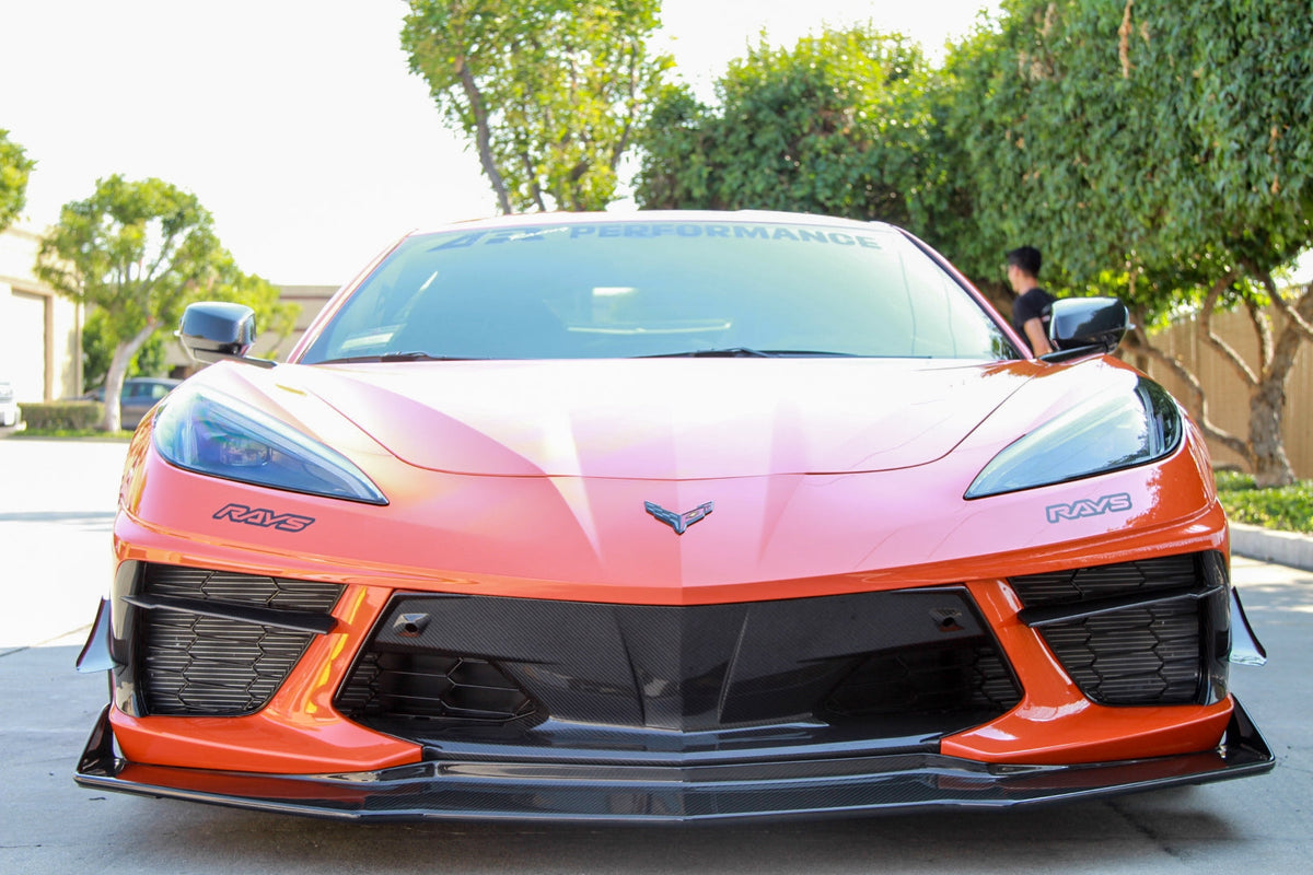 APR Carbon Fibre Front Bumper Centre Bezels for Chevrolet Corvette C8 2020+ - image 3