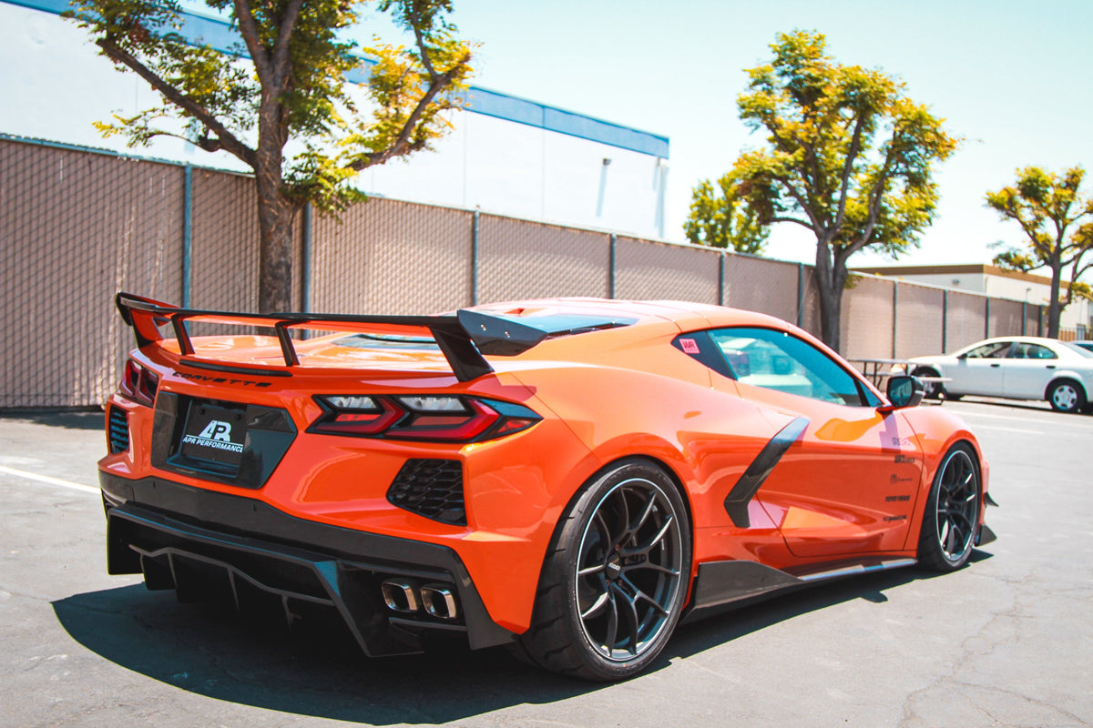 APR Carbon Fibre Number Plate Backing for Chevrolet Corvette C8 2020+ - image 4
