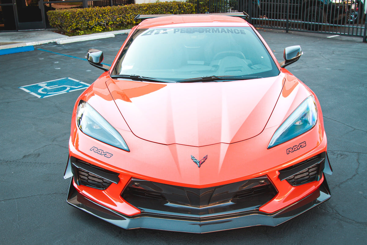 APR Carbon Fibre Front Bumper Side Bezels for Chevrolet Corvette C8 2020+ - image 3