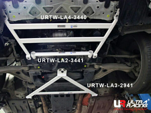 Ultra Racing 4-Point Front Lower Brace for Lexus GS 200T & GS 250/300/