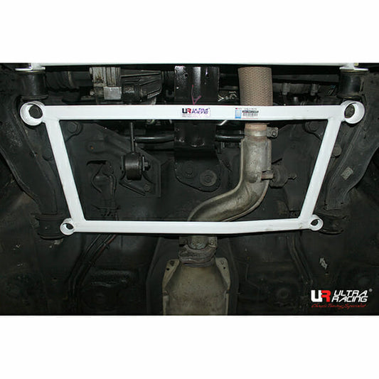 Ultra Racing 4-Point Front Lower Brace for Hyundai Excel X2 (89-95)