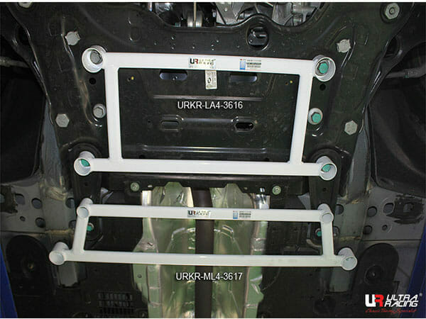 Ultra Racing 4-Point Front Lower Brace for Renault Samsung SM6 1.6