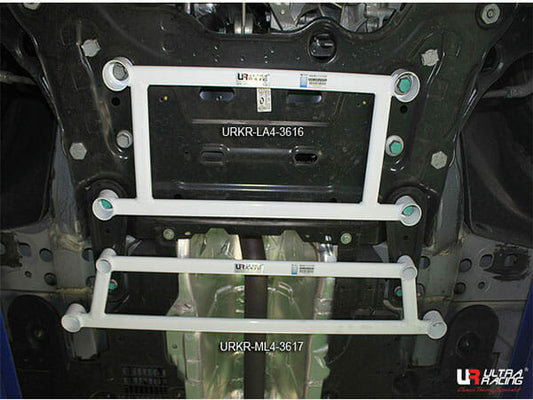 Ultra Racing 4-Point Mid Lower Brace for Renault Samsung SM6