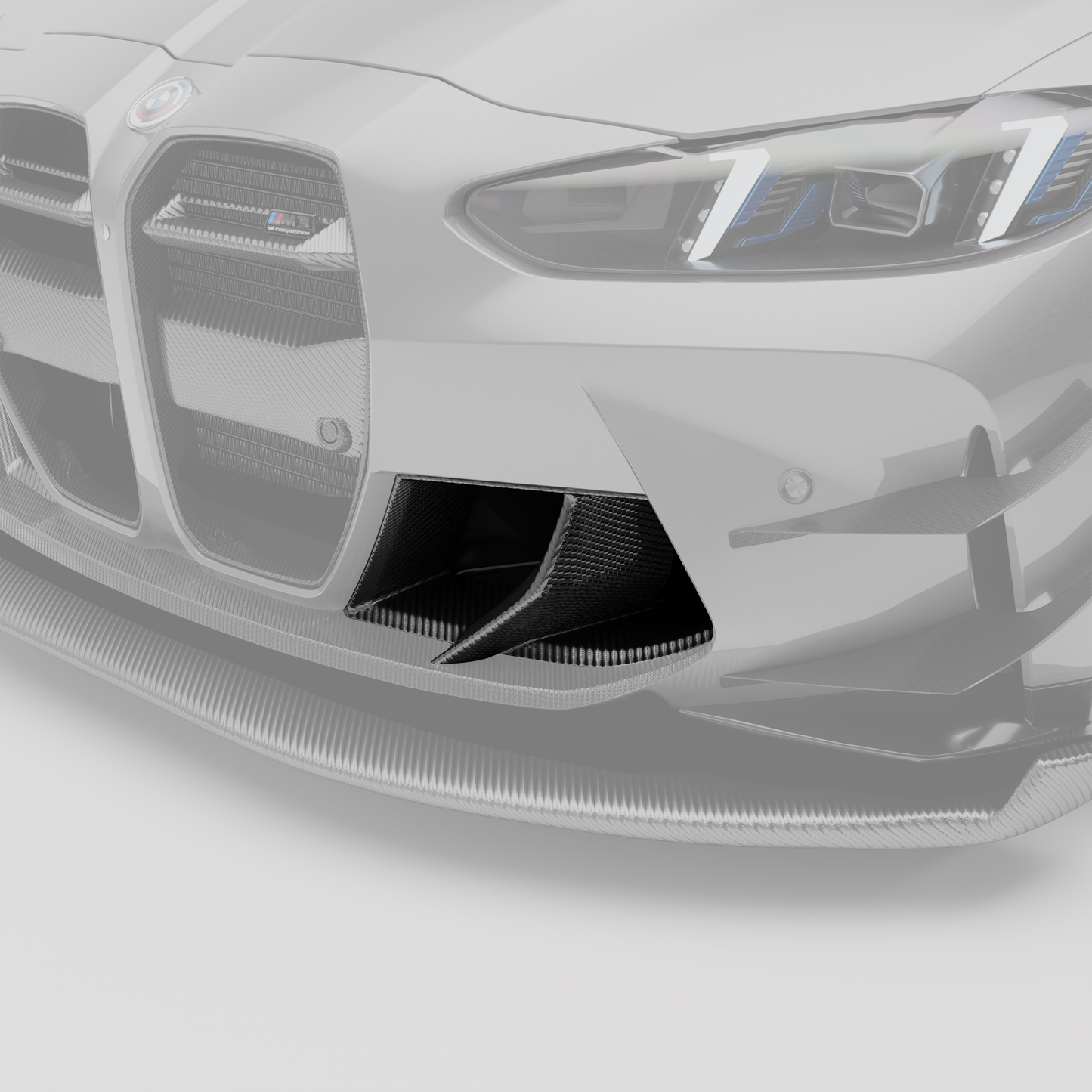 Revozport BMW M3 G80 Carbon Fibre Front Bumper Inlets