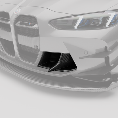 Revozport BMW M3 G80 Carbon Fibre Front Bumper Inlets