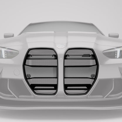 Revozport Carbon Fiber Front Grill for BMW M3 G80 (without ACC)