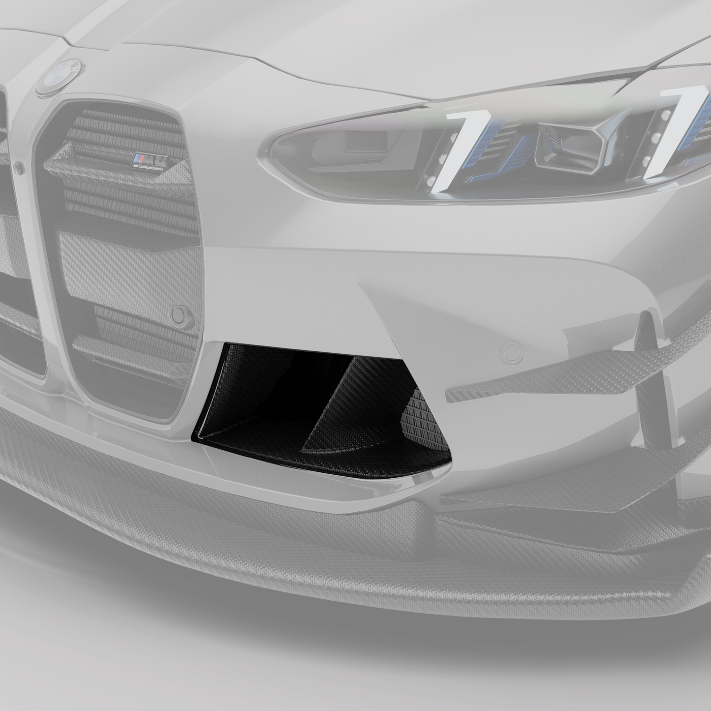 Revozport Carbon Fiber Front Bumper Inlets for BMW M4 G82