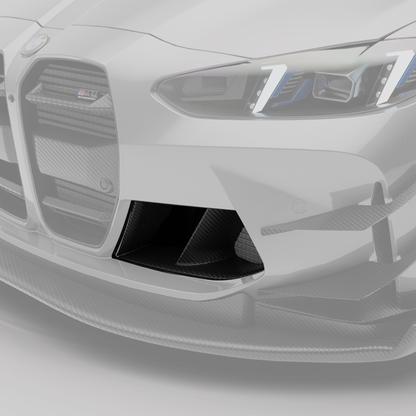 Revozport Carbon Fiber Front Bumper Inlets for BMW M4 G82