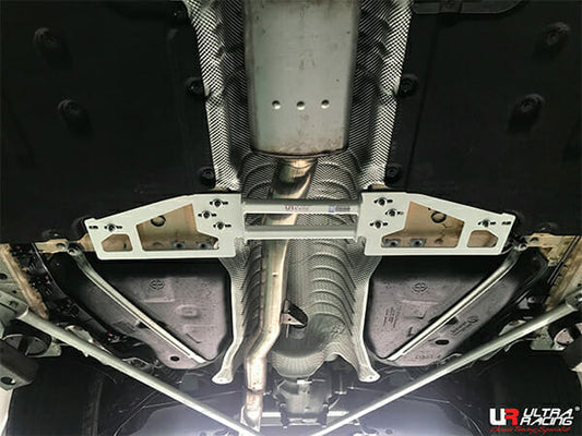 Ultra Racing 4-Point Mid Lower Brace for BMW 5-Series G30 530i 2.0T