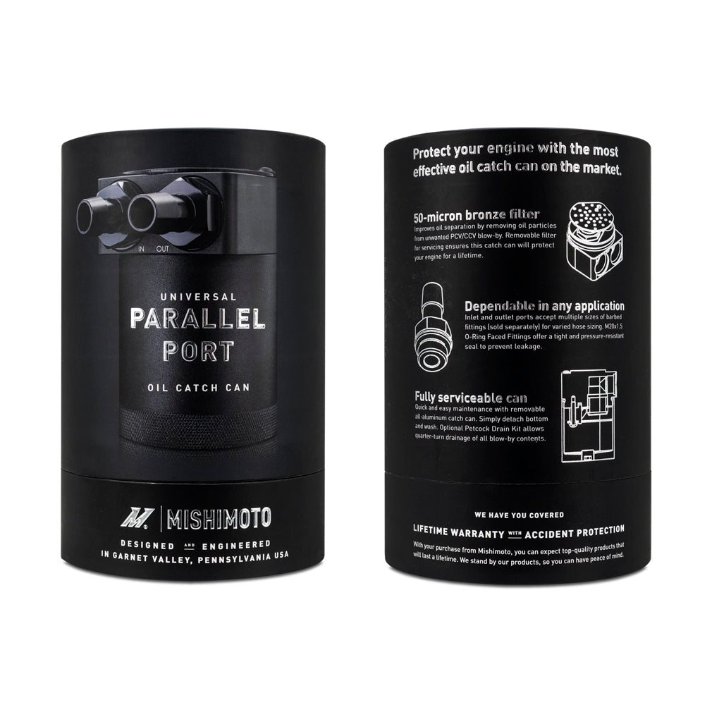 Parallel Port Universal Baffled Oil Catch Can