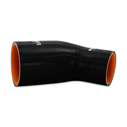Silicone Reducer Coupler, 45 Degree, 3" to 3.5"