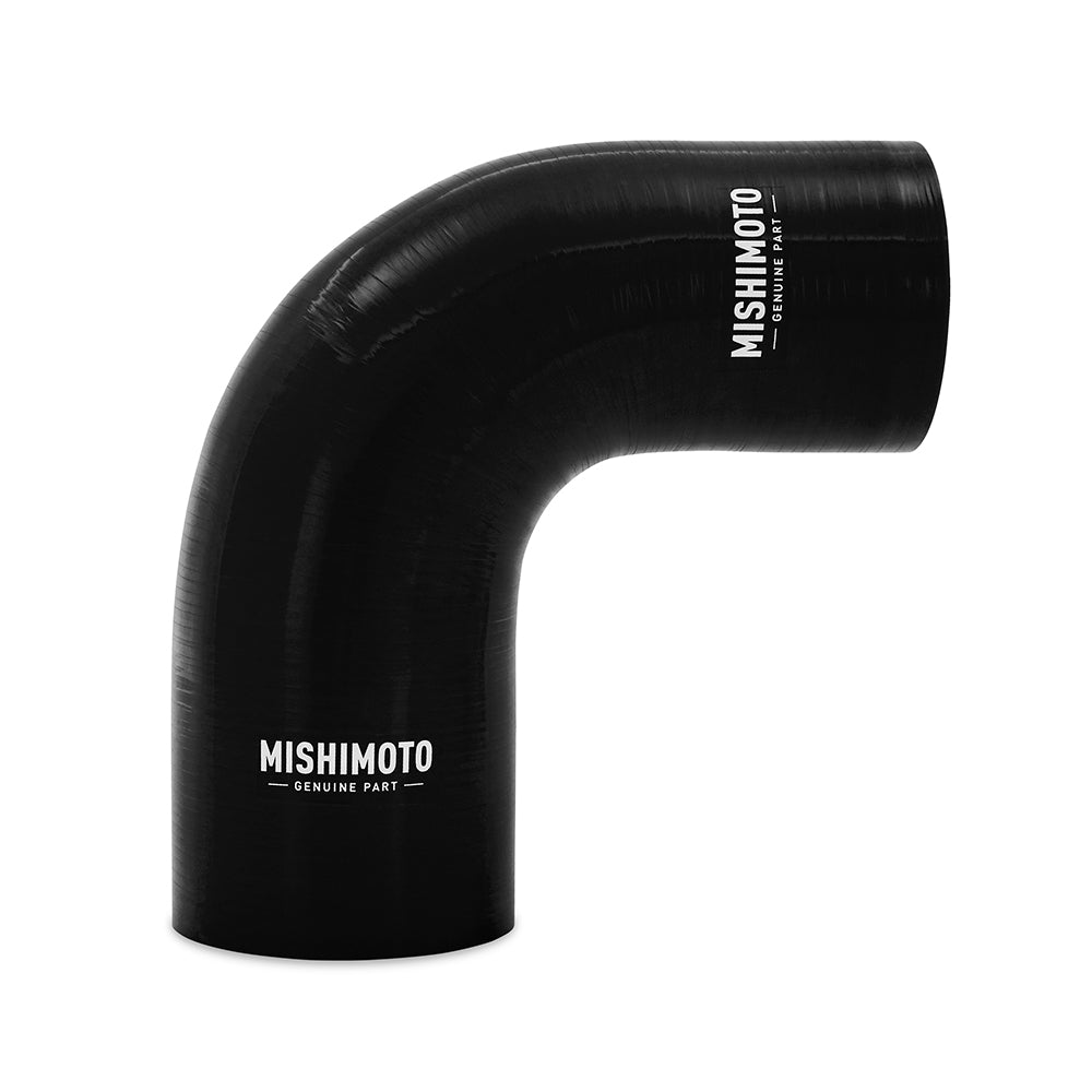 Mishimoto Silicone Reducer Coupler 90° 3" to 3.25" Black/Blue