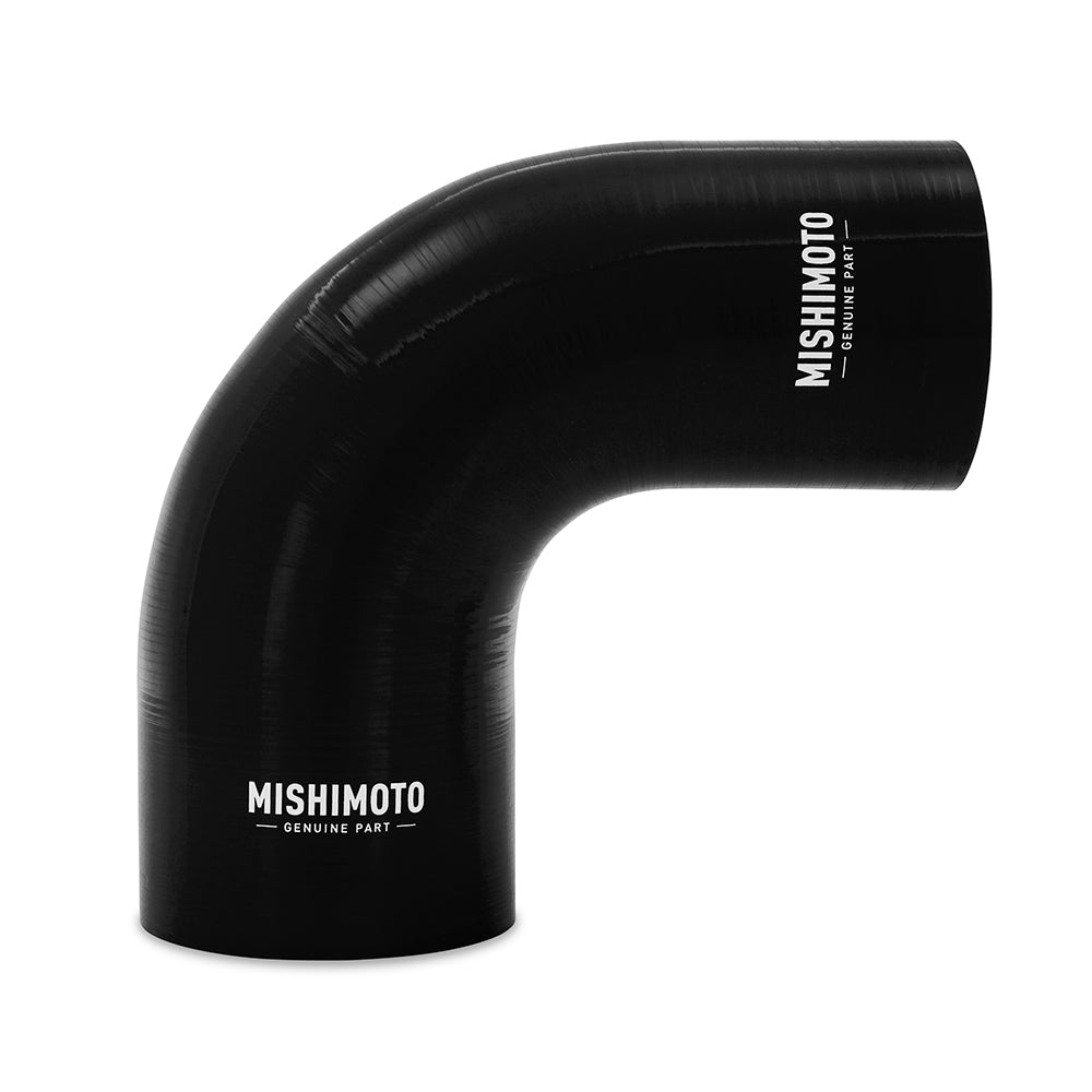 Mishimoto Silicone Reducer Coupler 90° 3" to 4" Black