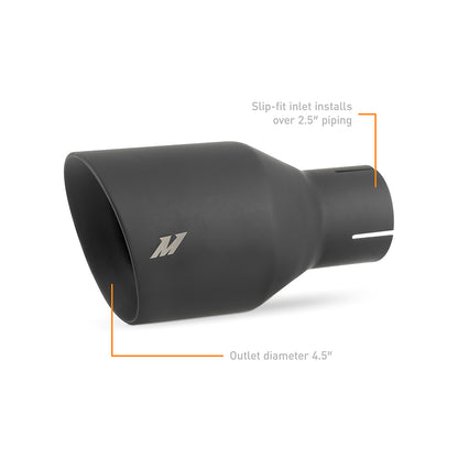 Mishimoto Double Wall Exhaust Tip 2.5" Inlet Slash Cut