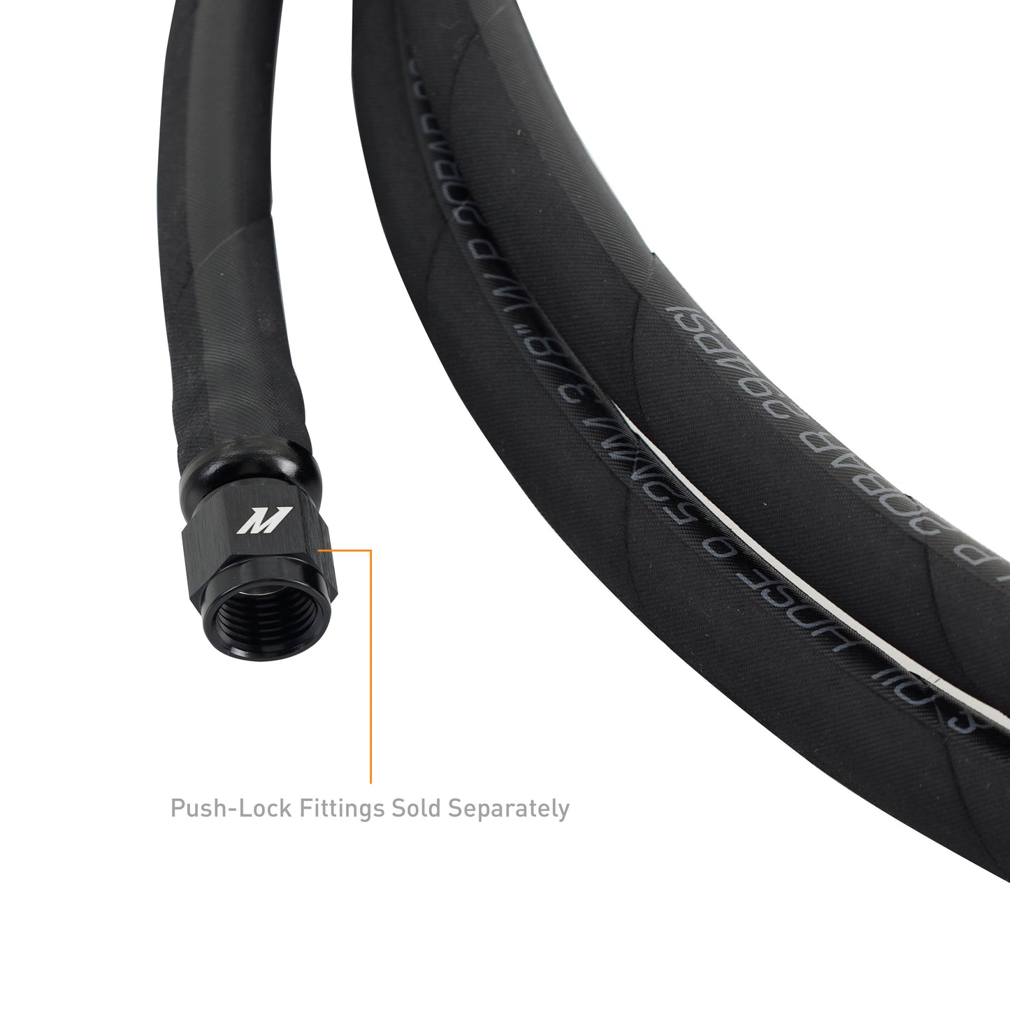 Mishimoto Push Lock Hose -6AN Black 120-240" | FD Racing