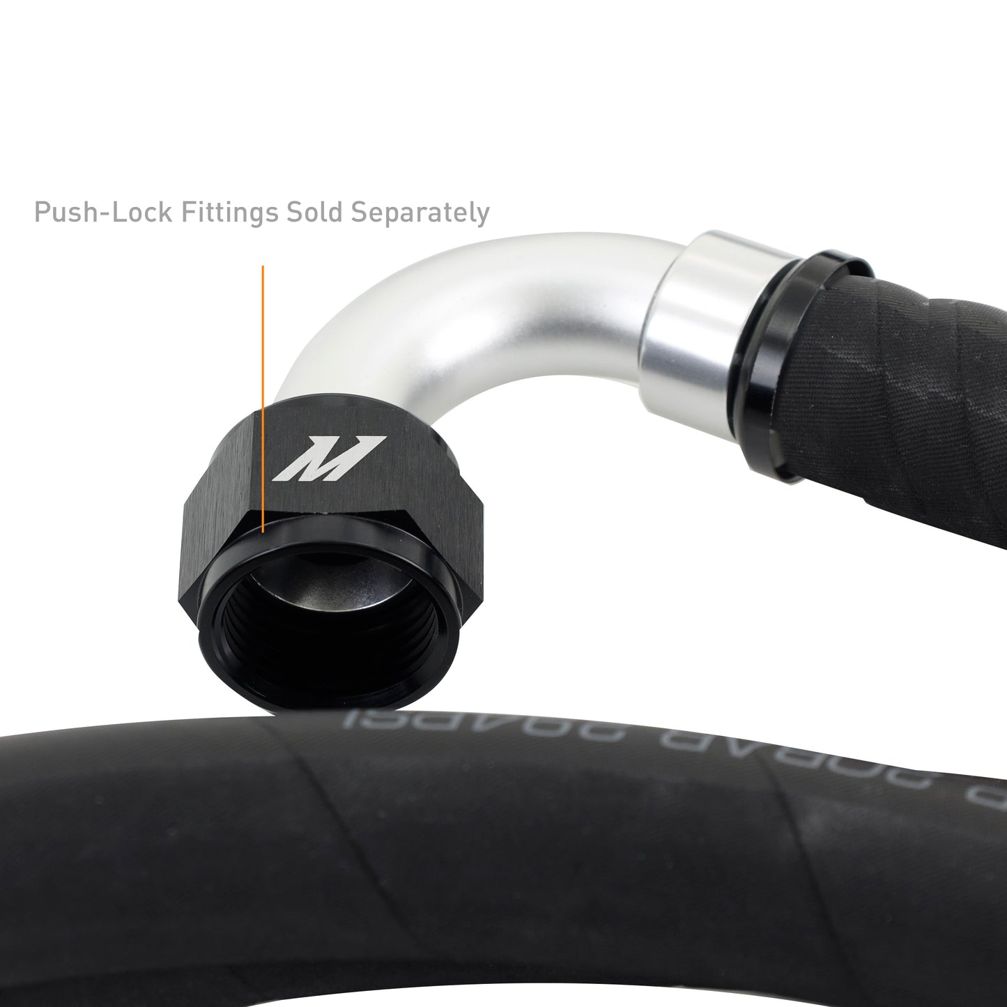 Mishimoto Push Lock Hose -12AN Black 120-240" | FD Racing