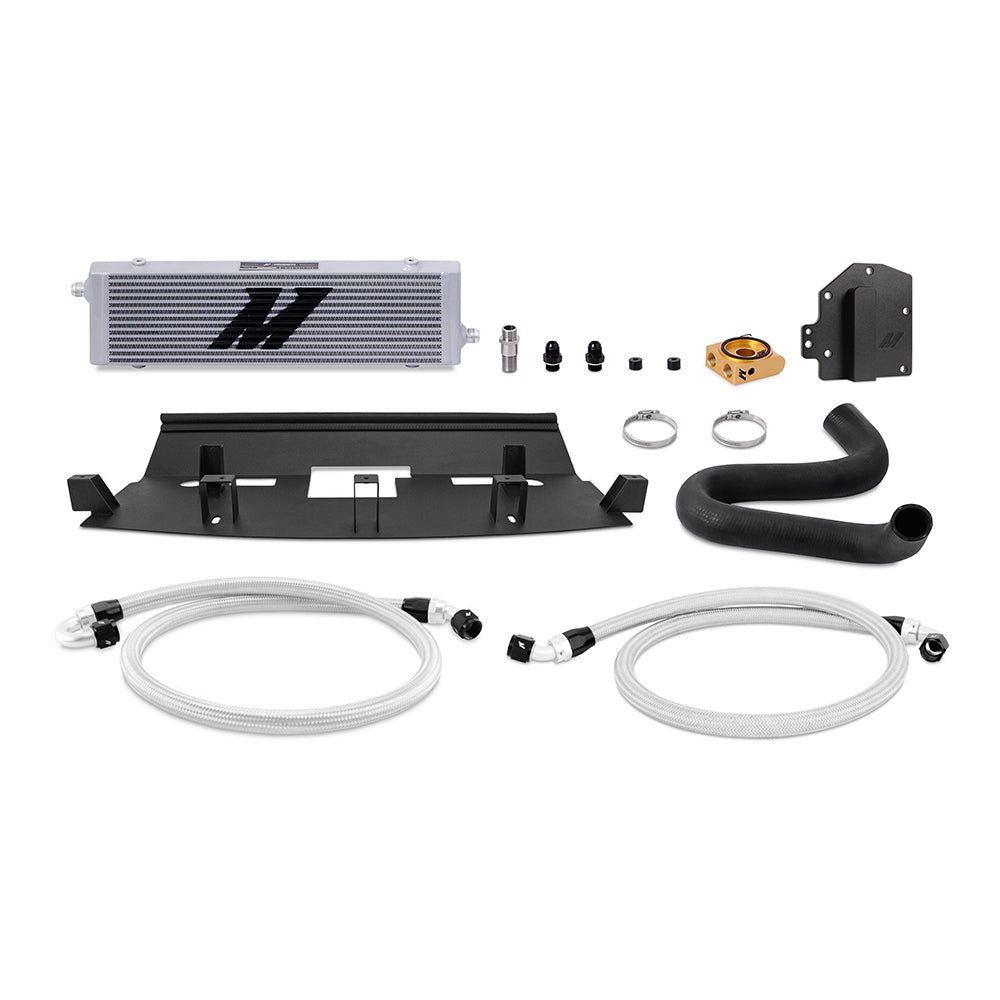 Mishimoto Oil Cooler Kit RHD Ford Mustang GT 2018-23, Silver