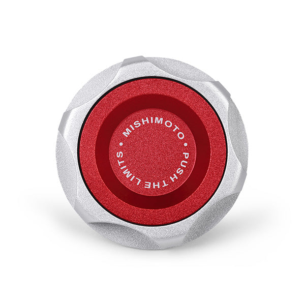 Mishimoto Ford EcoBoost Oil Filler Cap, Red, CNC Billet