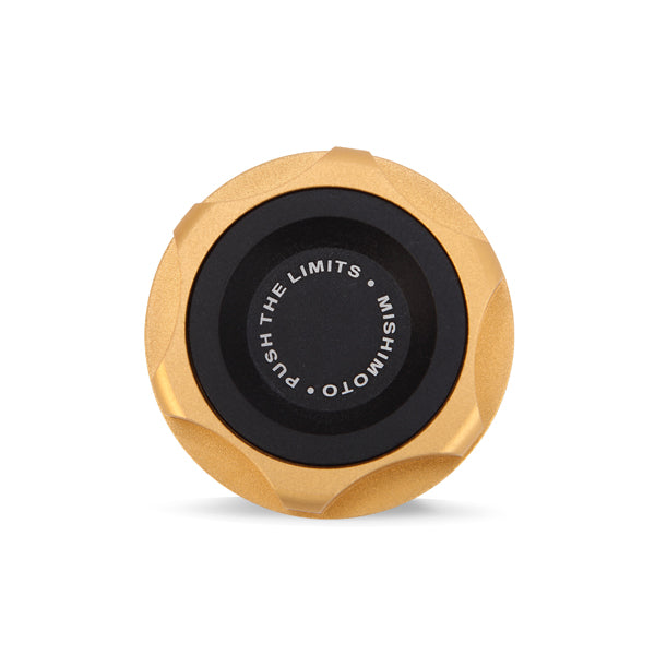 Mishimoto Limited Edition Subaru Oil Filler Cap, Gold, CNC Billet