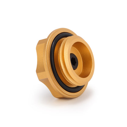 Mishimoto Limited Edition Subaru Oil Filler Cap, Gold, CNC Billet
