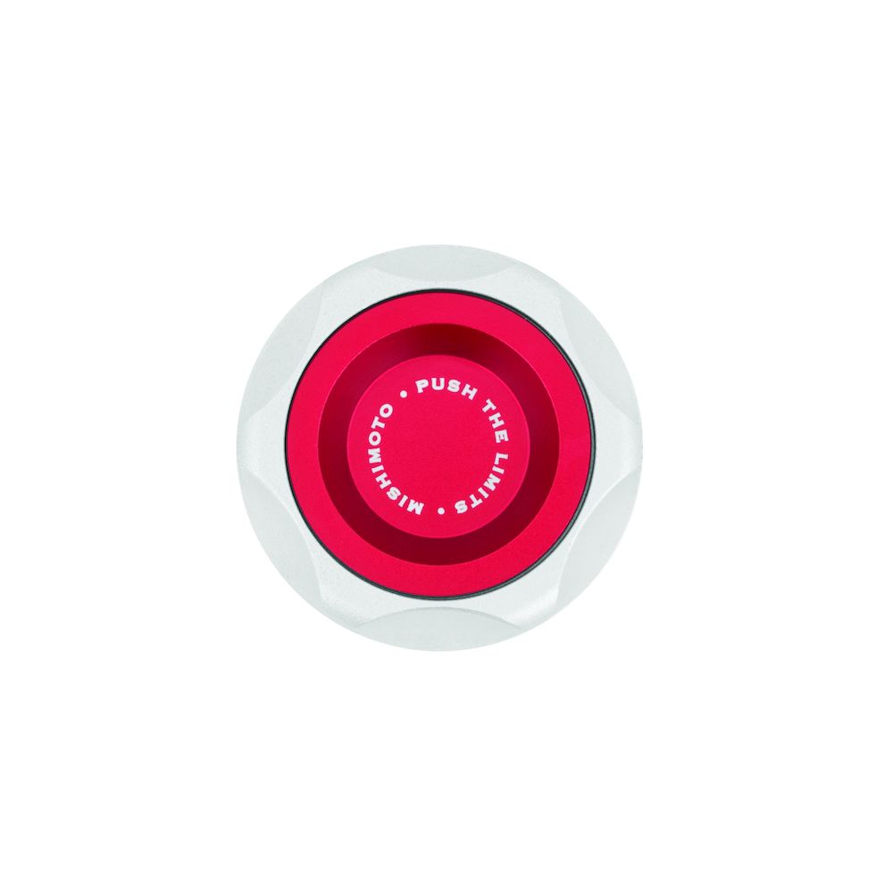 Mishimoto Subaru Oil Filler Cap, Red, CNC Billet Aluminium