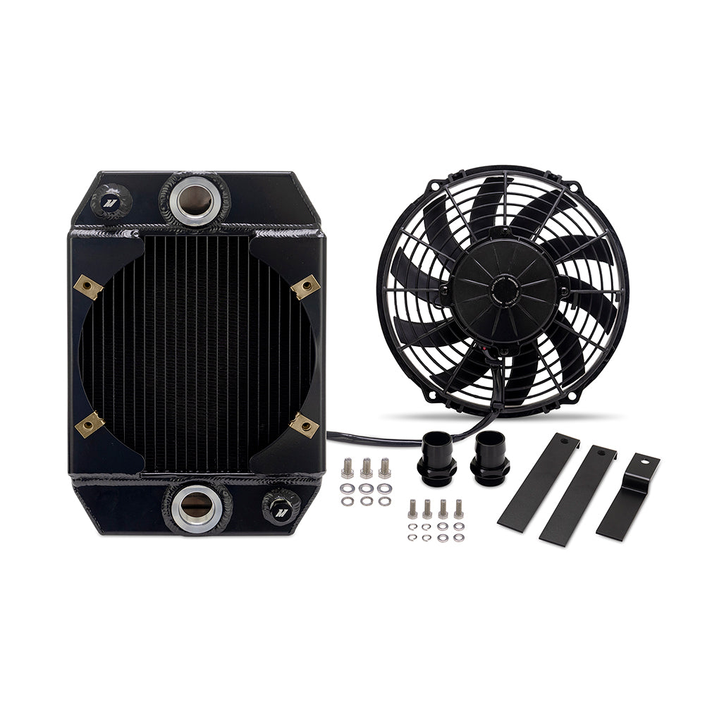 Mishimoto Universal Drag Race Aluminium Radiator (Black/Natural)