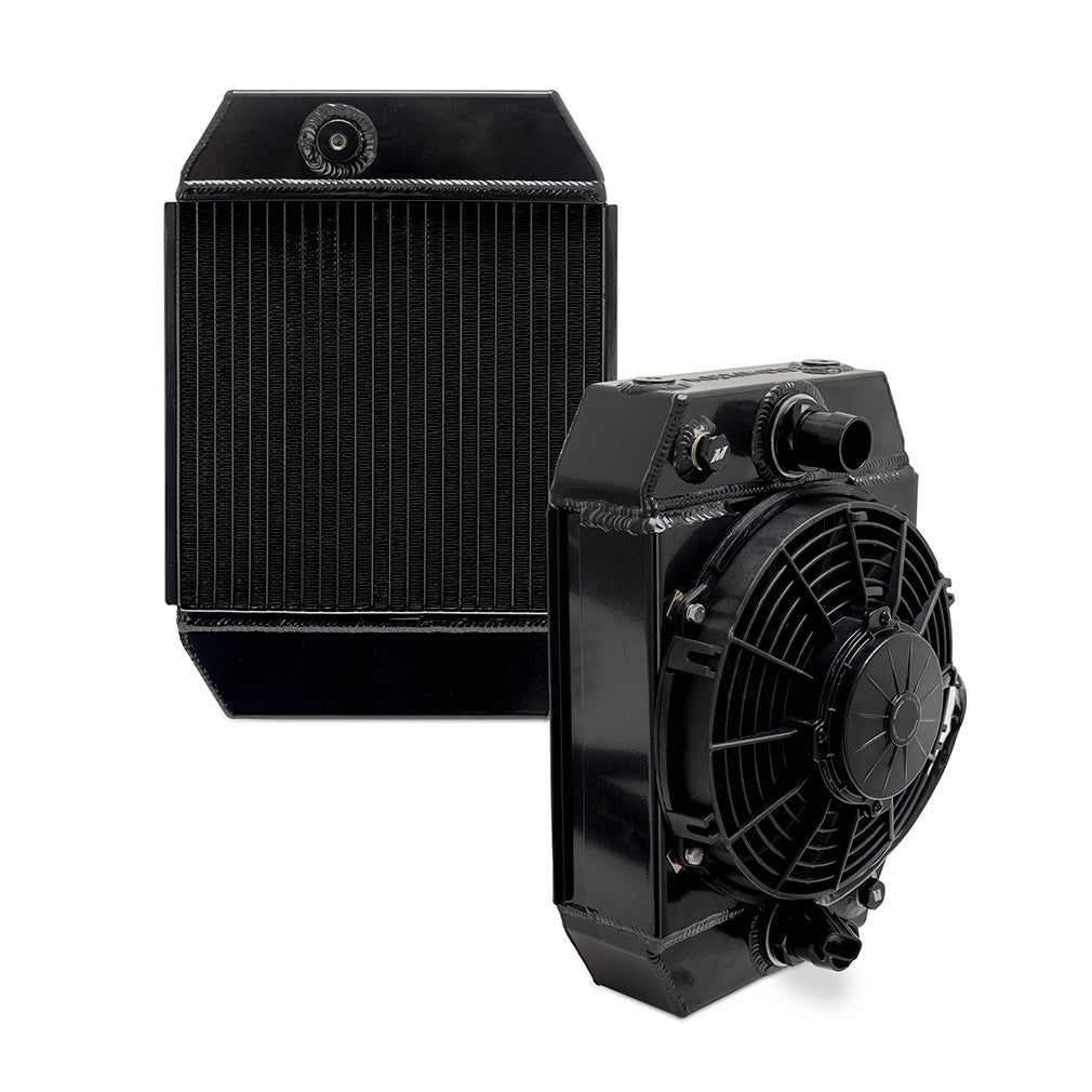 Mishimoto Universal Drag Race Aluminium Radiator (Black/Natural)
