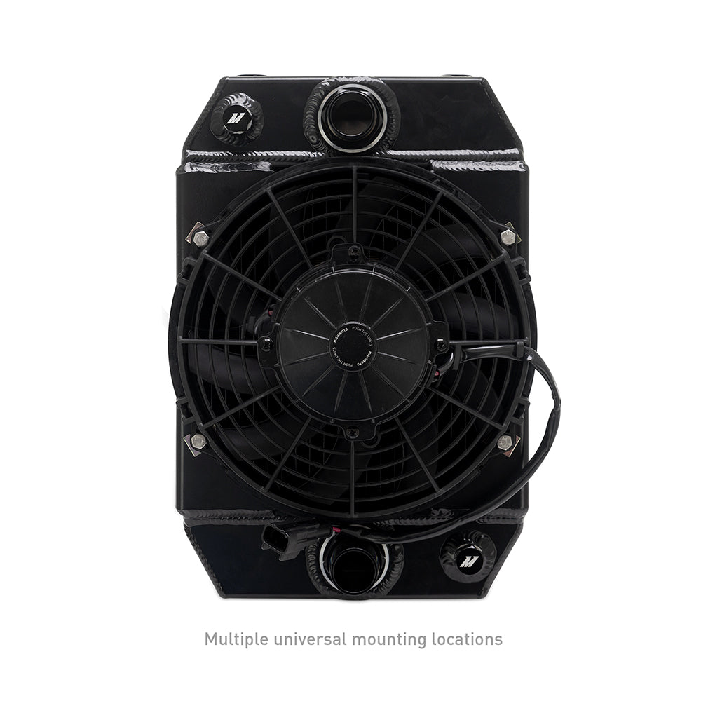 Mishimoto Universal Drag Race Aluminium Radiator (Black/Natural)