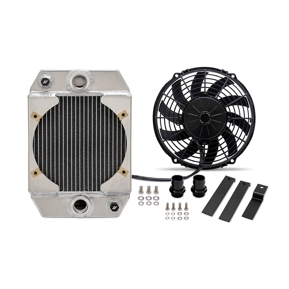 Mishimoto Universal Drag Race Aluminium Radiator (Black/Natural)