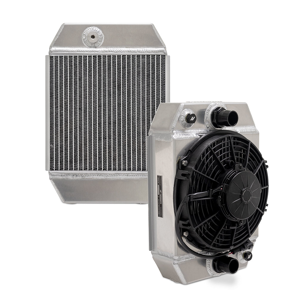 Mishimoto Universal Drag Race Aluminium Radiator (Black/Natural)